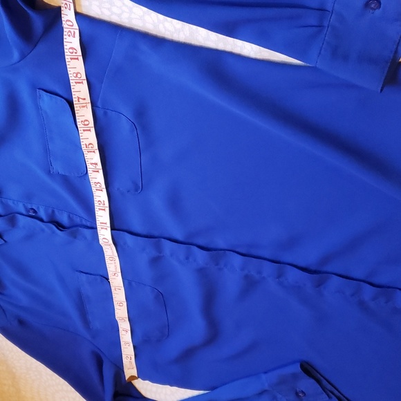 Royal Blue Long Sleeve or 3/4 Sleeve Shirt - Picture 5 of 10
